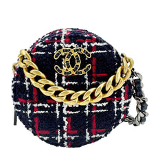 Load image into Gallery viewer, CHANEL 19 Round Tweed Chain Crossbody Bag Multicolor
