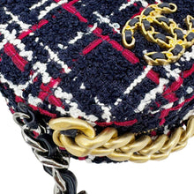 Load image into Gallery viewer, CHANEL 19 Round Tweed Chain Crossbody Bag Multicolor
