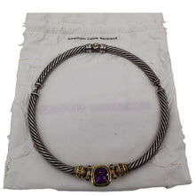 Load image into Gallery viewer, DAVID YURMAN Sterling Silver Amethyst Cable Necklace
