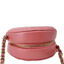 Load image into Gallery viewer, CHANEL Round Pearls Quilted Leather Crossbody Bag Pink
