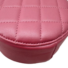 Load image into Gallery viewer, CHANEL Round Pearls Quilted Leather Crossbody Bag Pink

