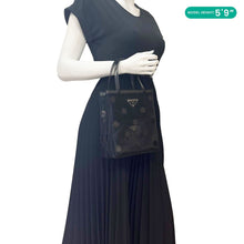 Load image into Gallery viewer, PRADA Ricamo Rete Polka Dot Mesh Tote BLack
