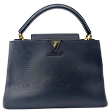 Load image into Gallery viewer, LOUIS VUITTON Capucines MM Taurillon Leather Satchel Bag Black
