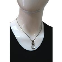 Load image into Gallery viewer, DAVID YURMAN Chiclet Small Sterling Silver Triple Drop Pendant White
