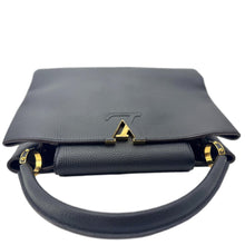 Load image into Gallery viewer, LOUIS VUITTON Capucines MM Taurillon Leather Satchel Bag Black
