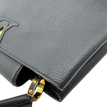 Load image into Gallery viewer, LOUIS VUITTON Capucines MM Taurillon Leather Satchel Bag Black
