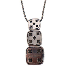 Load image into Gallery viewer, DAVID YURMAN Chiclet Small Triple Drop Smooky Quartz Pendant Necklace
