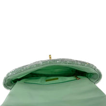 Load image into Gallery viewer, CHANEL 19 Flap Medium Sequins Shoulder Bag Green
