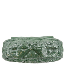 Load image into Gallery viewer, CHANEL 19 Flap Medium Sequins Shoulder Bag Green
