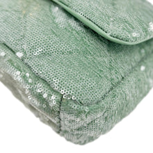 Load image into Gallery viewer, CHANEL 19 Flap Medium Sequins Shoulder Bag Green
