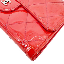 Load image into Gallery viewer, CHANEL Quilted Patent Leather Long Wallet Pink
