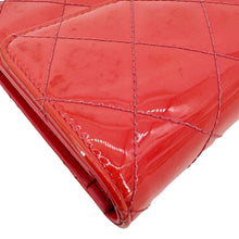 Load image into Gallery viewer, CHANEL Quilted Patent Leather Long Wallet Pink
