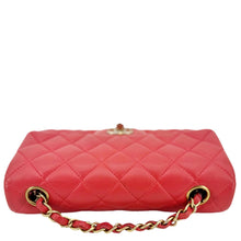 Load image into Gallery viewer, CHANEL Classic Rectangular Flap Mini Quilted Leather Crossbody Bag Reddish Pink
