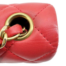 Load image into Gallery viewer, CHANEL Classic Rectangular Flap Mini Quilted Leather Crossbody Bag Reddish Pink
