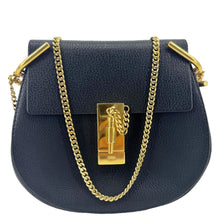 Load image into Gallery viewer, CHLOE Drew Mini Grained Leather Crossbody Bag Black
