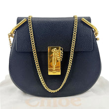 Load image into Gallery viewer, CHLOE Drew Mini Grained Leather Crossbody Bag Black

