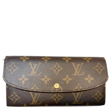 Load image into Gallery viewer, LOUIS VUITTON Emilie Monogram Canvas Wallet Brown
