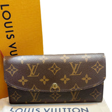 Load image into Gallery viewer, LOUIS VUITTON Emilie Monogram Canvas Wallet Brown
