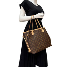 Load image into Gallery viewer, LOUIS VUITTON Neverfull MM Monogram Canvas Shoulder Bag Brown
