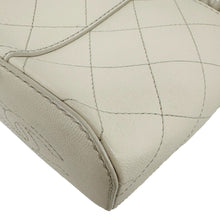 Load image into Gallery viewer, CHANEL CC Drawstring Quilted Leather Crossbody Bucket Bag Cream

