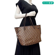 Load image into Gallery viewer, LOUIS VUITTON Neverfull MM Damier Ebene Shoulder Bag Brown
