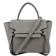 Load image into Gallery viewer, CELINE Micro Belt Grained Leather Shoulder Bag Brown
