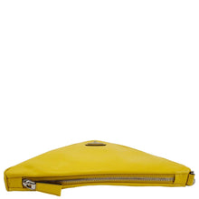 Load image into Gallery viewer, PRADA Triangle Leather Clutch Yellow
