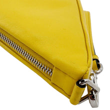 Load image into Gallery viewer, PRADA Triangle Leather Clutch Yellow
