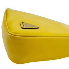 Load image into Gallery viewer, PRADA Triangle Leather Clutch Yellow
