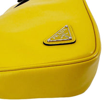Load image into Gallery viewer, PRADA Triangle Leather Clutch Yellow
