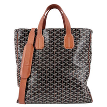 Load image into Gallery viewer, GOYARD Voltaire III Chevron Print Canvas Tote Bag Black
