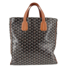 Load image into Gallery viewer, GOYARD Voltaire III Chevron Print Canvas Tote Bag Black
