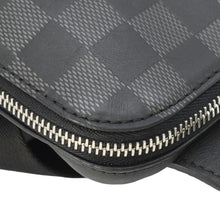 Load image into Gallery viewer, LOUIS VUITTON Avenue Sling Damier Graphite Black Backpack Bag right side zip look
