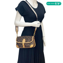 Load image into Gallery viewer, LOUIS VUITTON Diane Monogram Canvas Brown Crossbody Bag  dummmy side look
