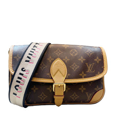 Load image into Gallery viewer, LOUIS VUITTON Diane Monogram Canvas Brown Crossbody Bag  front side
