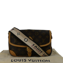 Load image into Gallery viewer, LOUIS VUITTON Diane Monogram Canvas Brown Crossbody Bag  front side look
