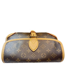 Load image into Gallery viewer, LOUIS VUITTON Diane Monogram Canvas Brown Crossbody Bag  upper side look
