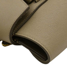 Load image into Gallery viewer, Pre-owned CELINE Mini Belt Grained Calfskin Leather Shoulder Bag - top right
