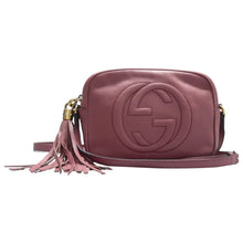 Load image into Gallery viewer, Pre owned Gucci Soho Leather Shoulder Bag Pink front look
