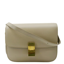 Load image into Gallery viewer, Preloved CELINE Classic Box Medium  Leather Flap Shoulder Bag
