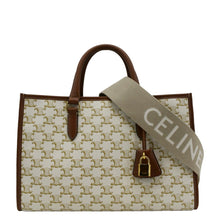 Load image into Gallery viewer, Preloved CELINE Horizontal Cabas Triomphe Canvas Shoulder Bag -Good Quality
