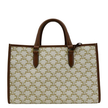 Load image into Gallery viewer, Preloved CELINE Horizontal Cabas Triomphe Canvas Shoulder Bag - backside
