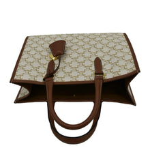 Load image into Gallery viewer, Preloved CELINE Horizontal Cabas Triomphe Canvas Shoulder Bag - top
