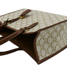 Load image into Gallery viewer, Preloved CELINE Horizontal Cabas Triomphe Canvas Shoulder Bag top right
