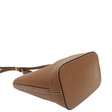 Load image into Gallery viewer, Preloved Celine Cuir Triomphe Calfskin Leather Bucket Crossbody Bag - bottom left
