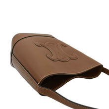 Load image into Gallery viewer, Preloved Celine Cuir Triomphe Calfskin Leather Bucket Crossbody Bag - top right
