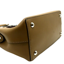 Load image into Gallery viewer, Preloved_FENDI_DotCom_Flower_Embellished_Shoulder_Bag_in_Tan - Bottom Left

