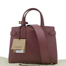 Load image into Gallery viewer, Preowned BURBERRY Banner Small Leather Tote Shoulder Bag - Good Condition
