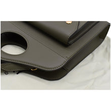 Load image into Gallery viewer, Preowned BURBERRY Mini Leather Pocket Tote Bag in Dark Fern Green - Top Right
