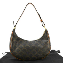 Load image into Gallery viewer, Preowned CELINE Ava Triomphe Canvas Calfskin Shoulder Bag - Good Condition
